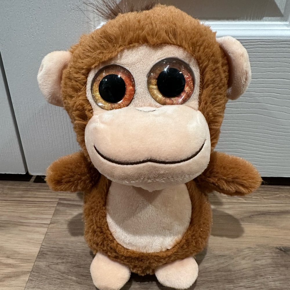 Adorable Brown Plush Monkey Toy
